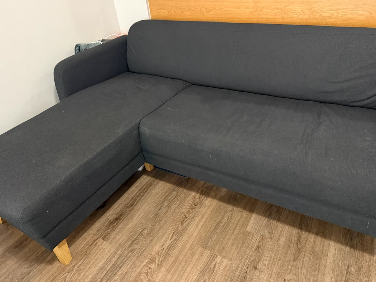 IKEA Dark Grey Sectional Sofa - photo 2