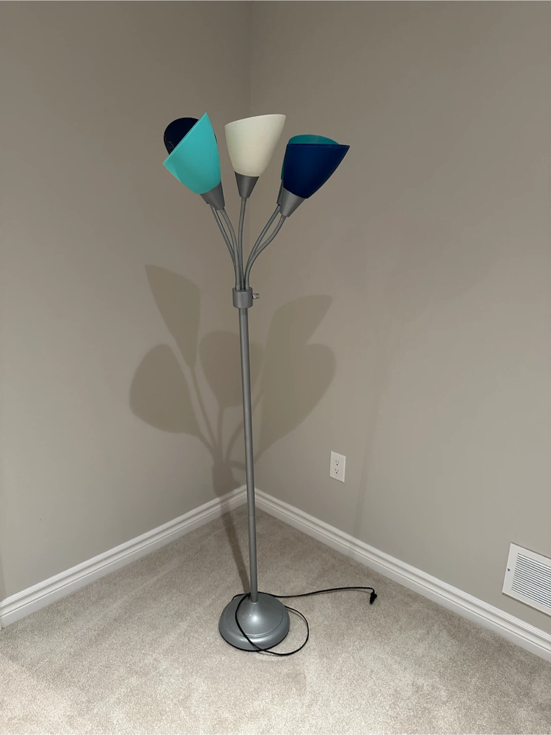 Three-Head Multi-Coloured Floor Lamp