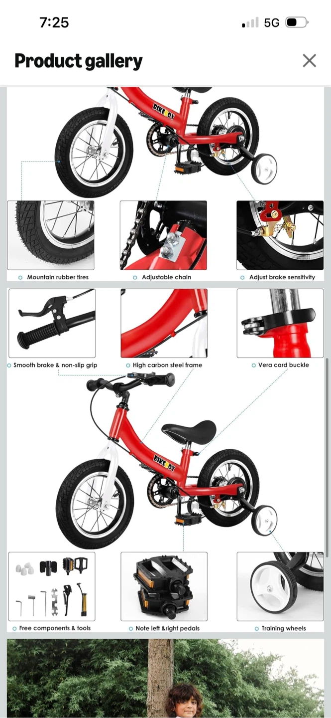 BikeBoy 3-in-1 Kids Balance Bike, Tricycle, and Bicycle - photo 4