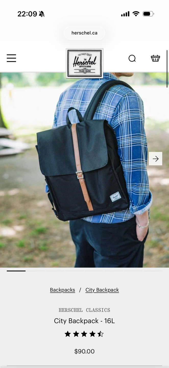 Herschel City Backpack 16L Black - photo 4
