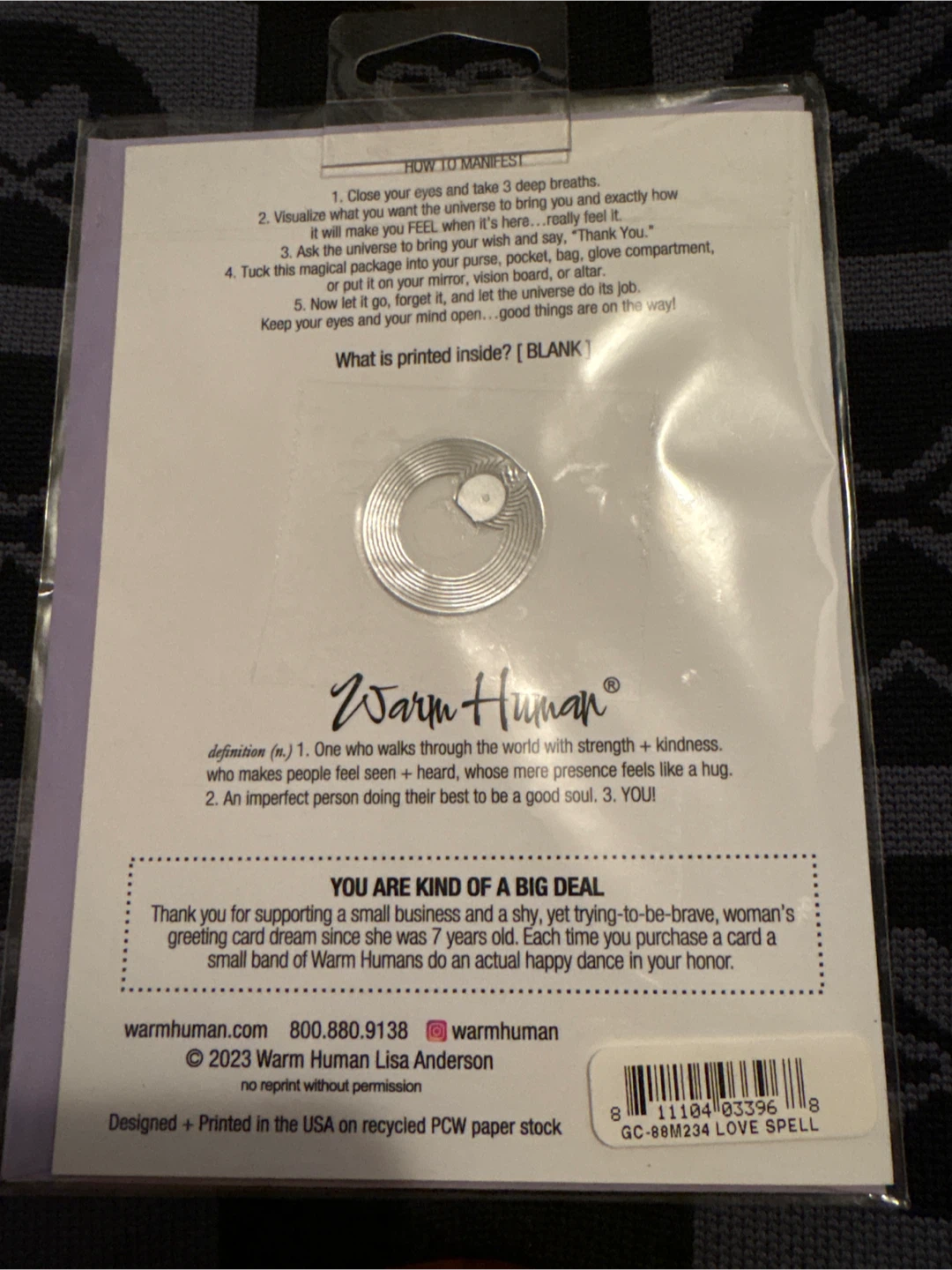 Manifesting Card - photo 2
