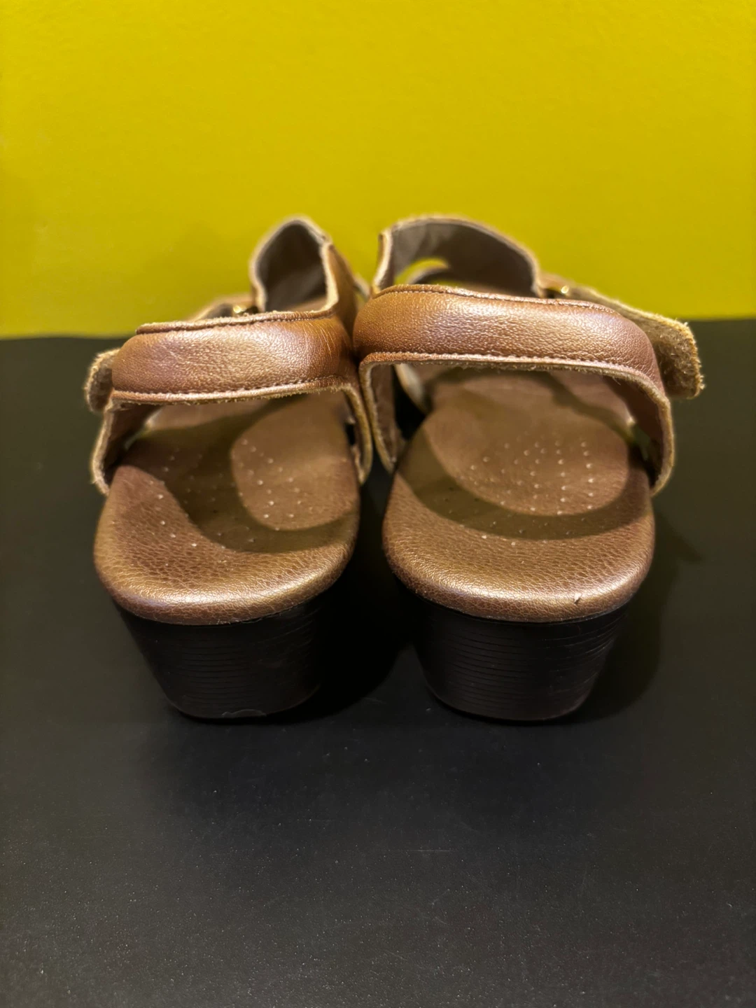 Metallic Bronze Slingback Sandals - photo 3