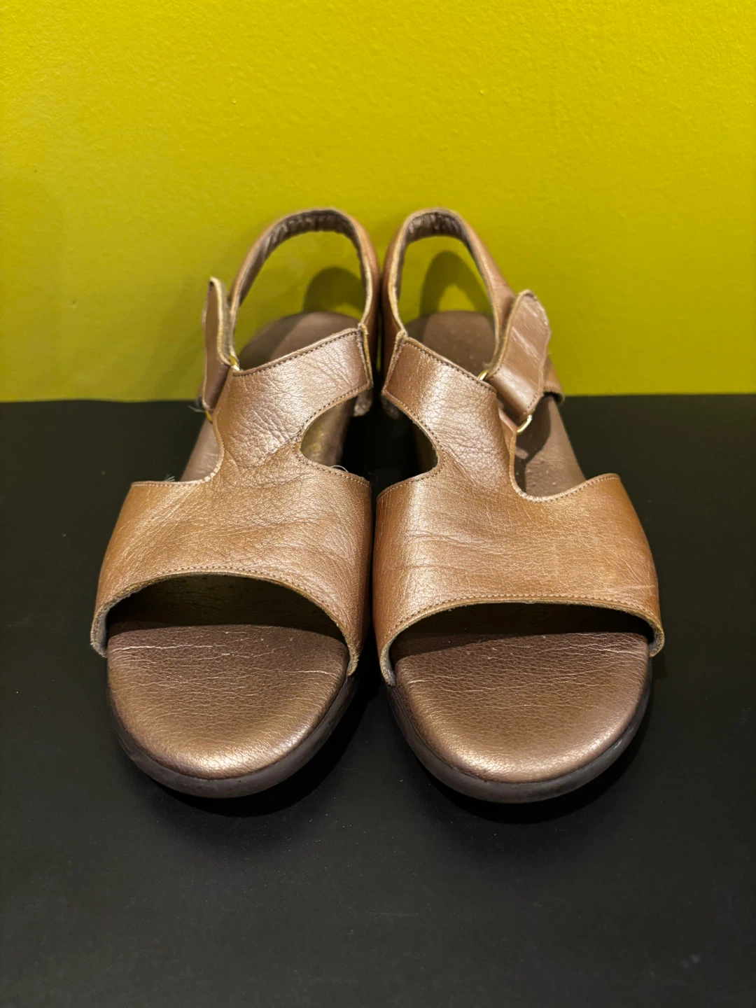 Metallic Bronze Slingback Sandals - photo 5