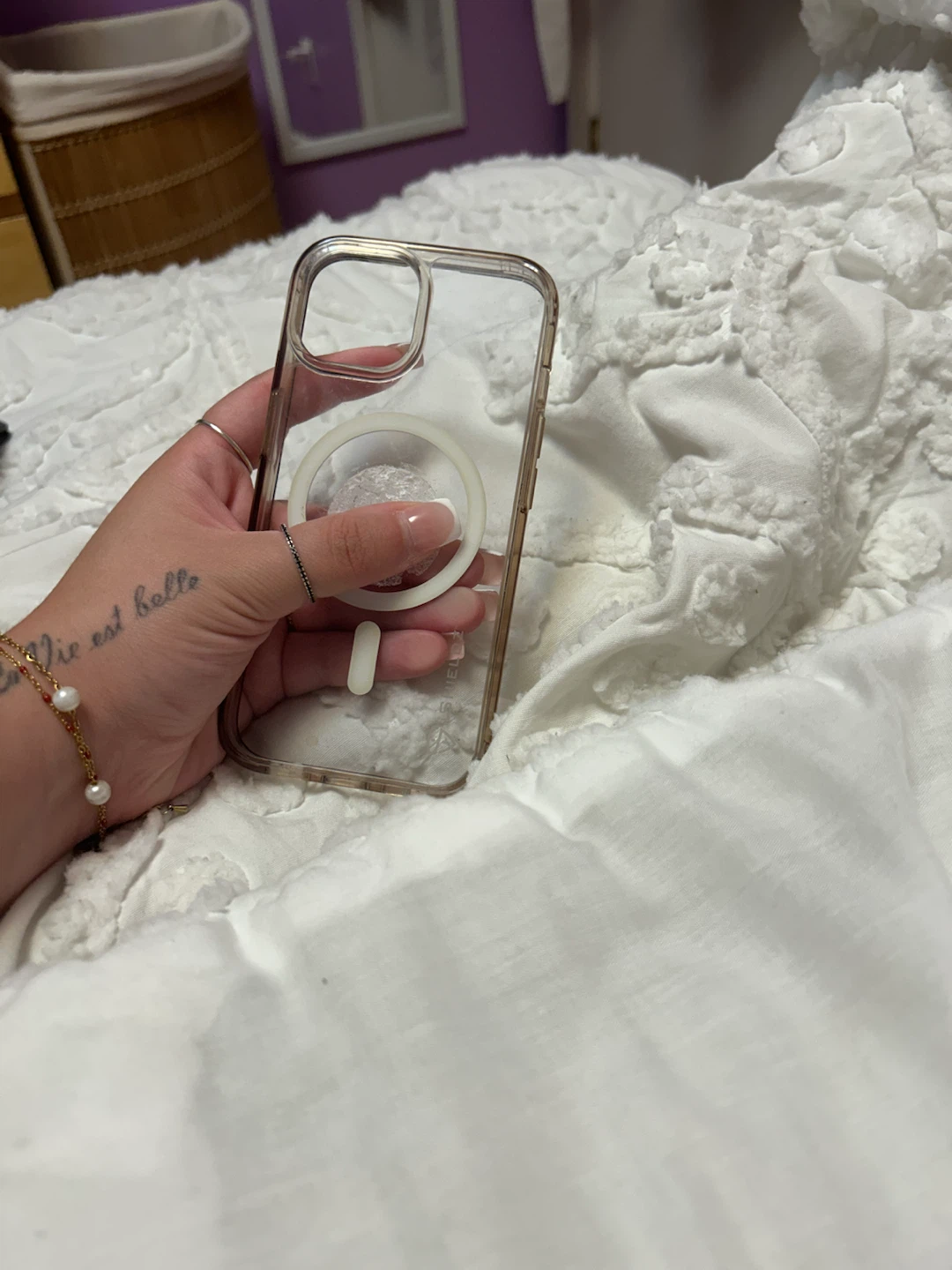 Clear iPhone 14 Case with MagSafe #freecycle