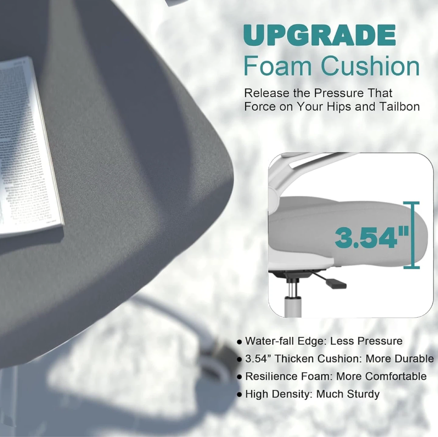 Ergonomic Office Chair with Adjustable Lumbar and Headrest - photo 5
