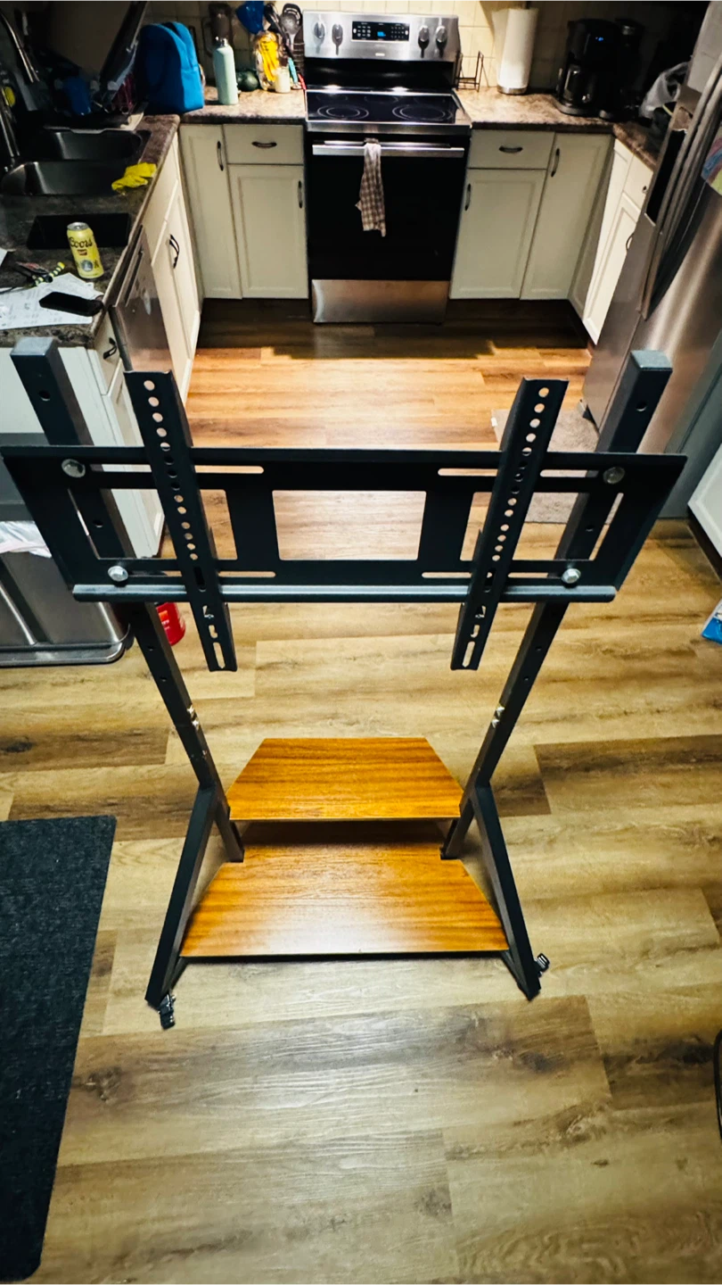 Floor Standing TV Mount with Shelves - photo 2