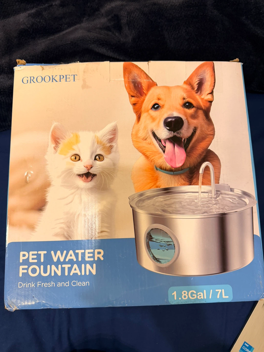 GrookPet 7L Stainless Steel Pet Water Fountain – Used Like New - photo 3