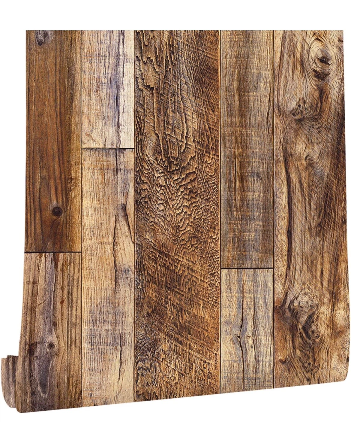 Wood Grain Adhesive Wallpaper Rolls