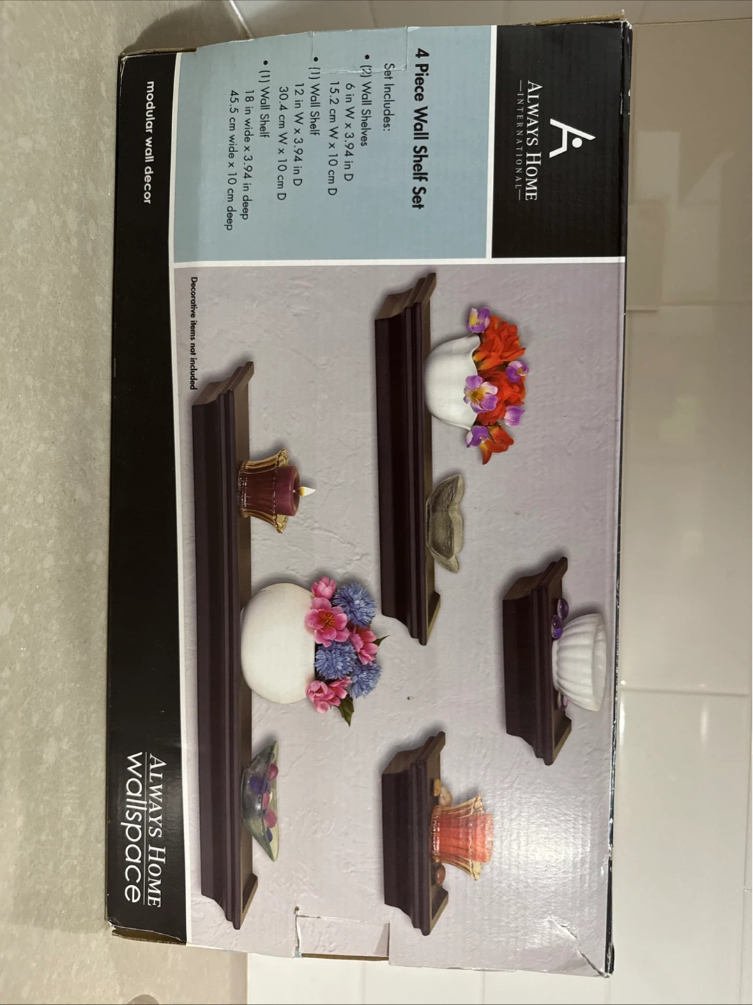 Always Home 4-Piece Wall Shelf Set