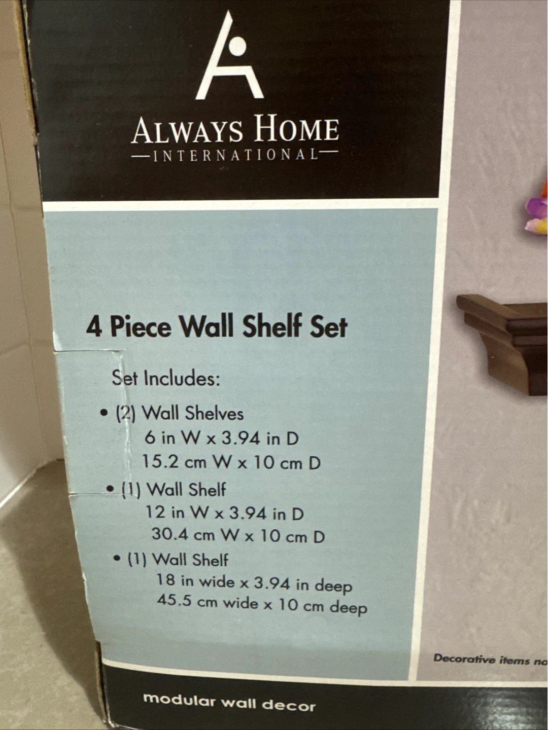 Always Home 4-Piece Wall Shelf Set - photo 2