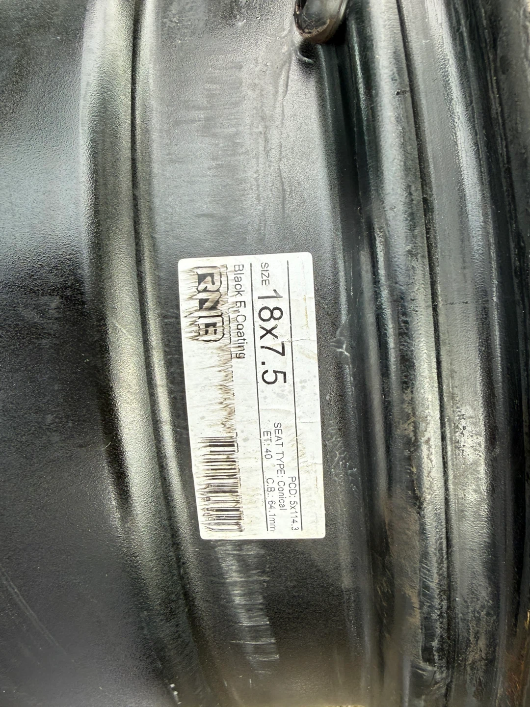 Set of 4 RNR 18x7.5 Steel Wheels - photo 3