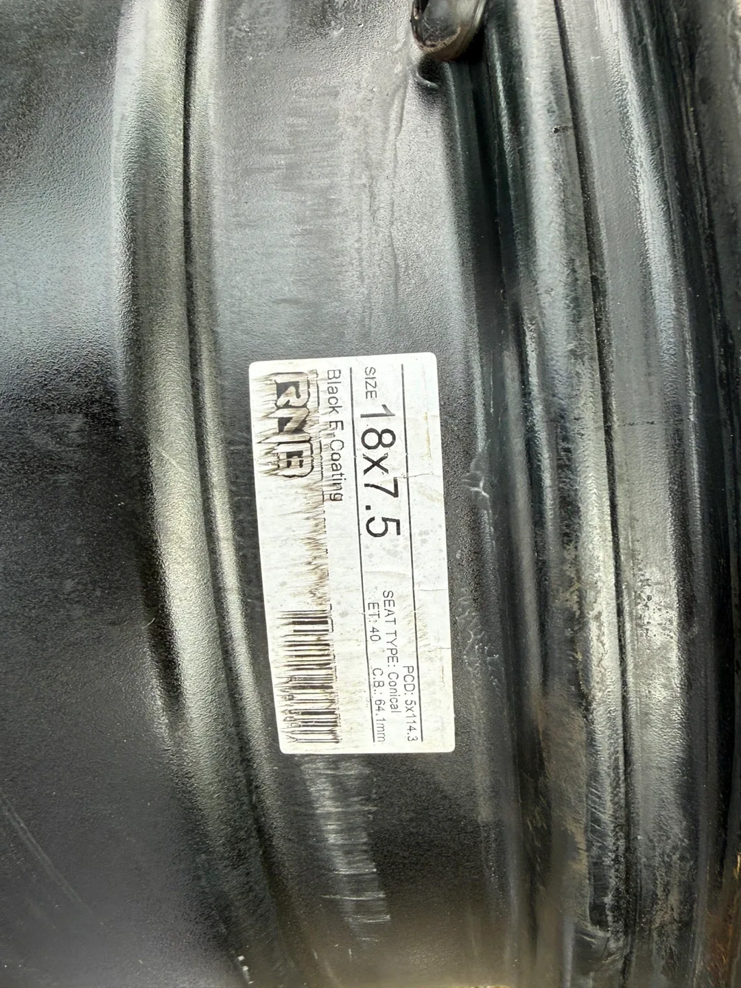 Set of 4 RNR 18x7.5 Steel Wheels - photo 3