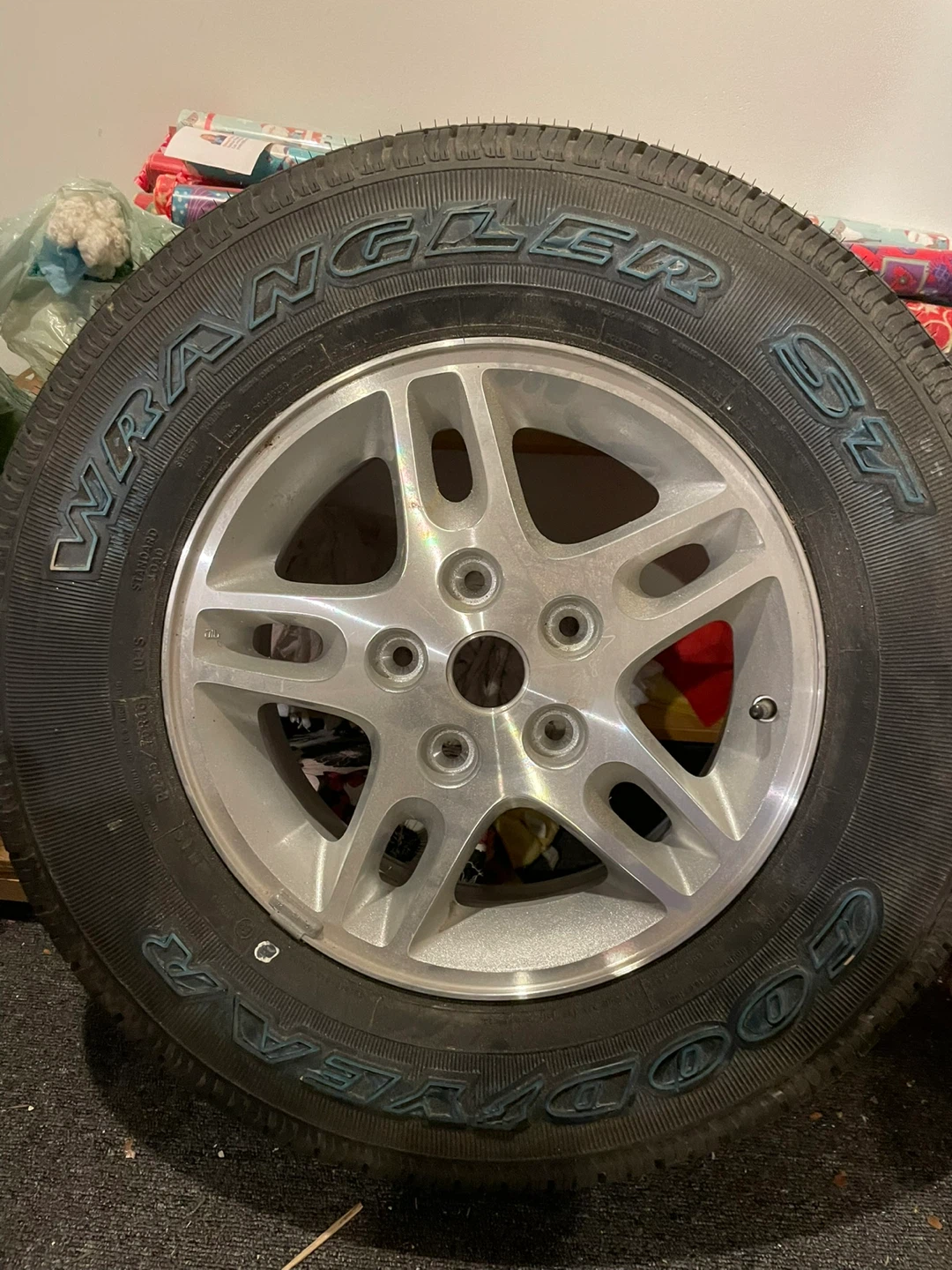 Goodyear Wrangler ST Tire with Alloy Rim