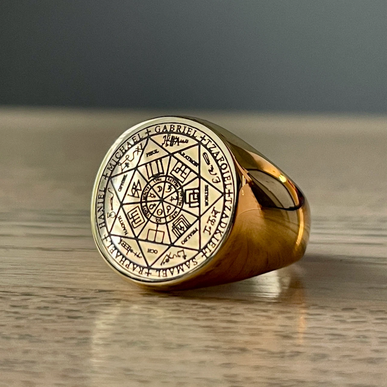 Seal of the Seven Archangels stainless rings (sizes 11 & 15)