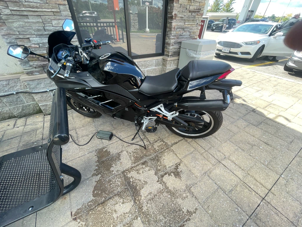 Black Electric Sport Motorcycle - photo 4