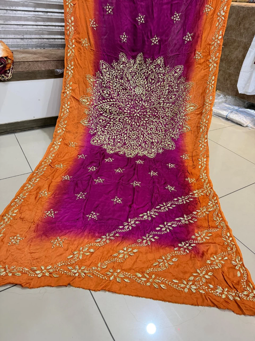 Beautiful gotta work dupattas on pure silk