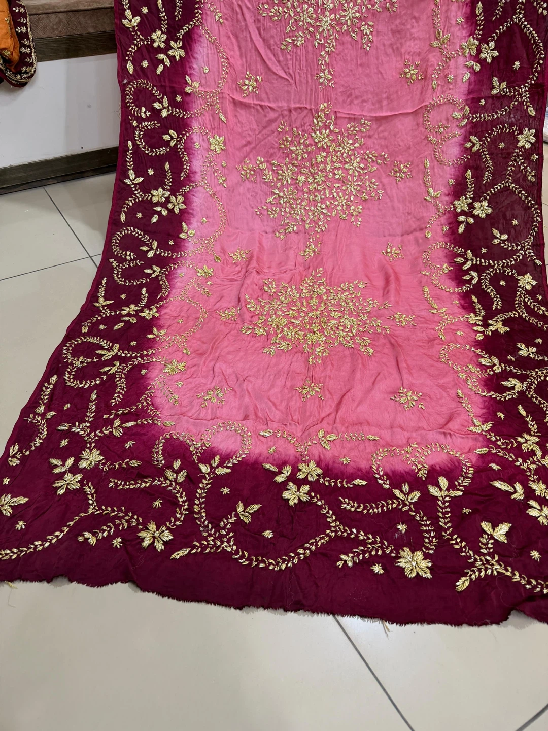 Beautiful gotta work dupattas on pure silk - photo 2