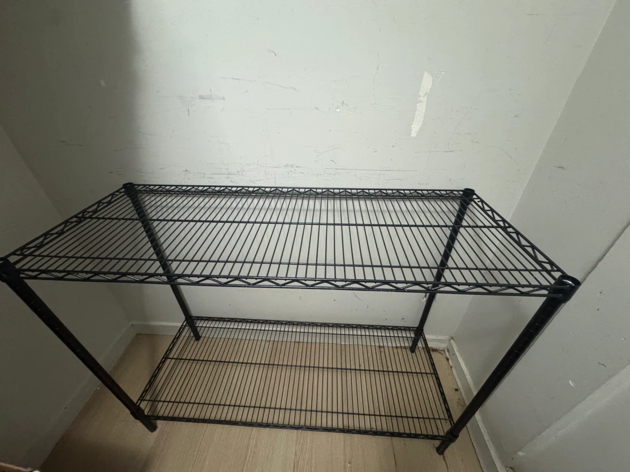 Black Wire Storage Shelving Unit