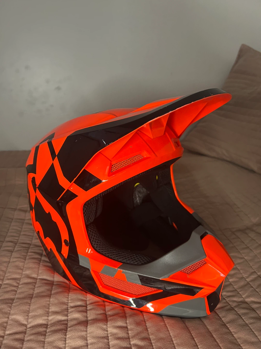 Fox Racing V1 Motocross Helmet - Orange - Size Small