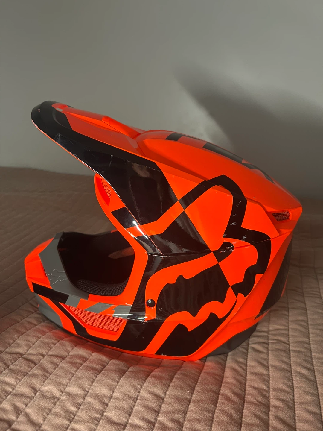 Fox Racing V1 Motocross Helmet - Orange - Size Small - photo 4