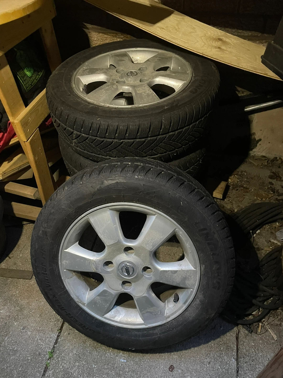 Set of 4 Nissan Winter Tires and Rims