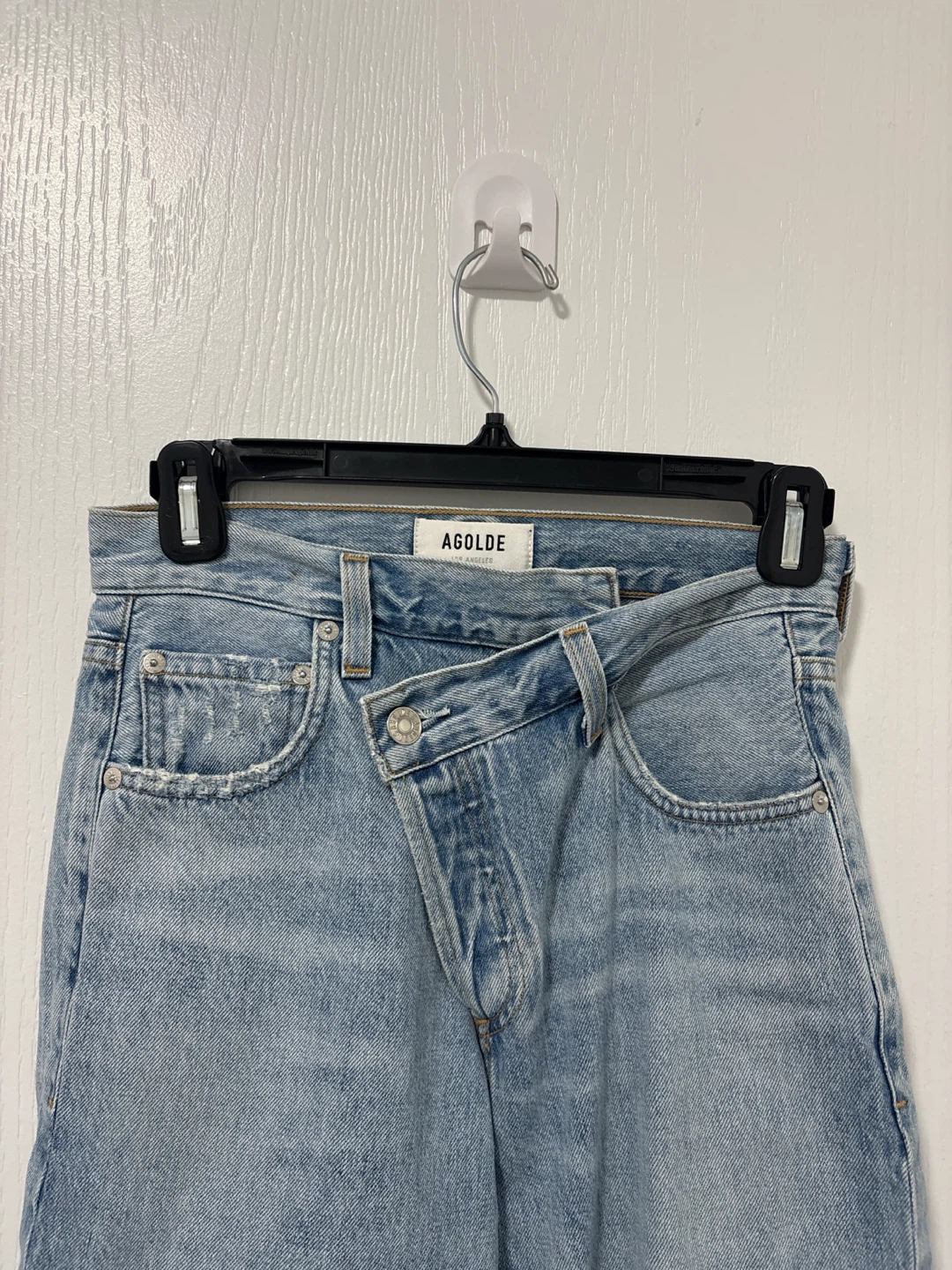 AGOLDE Criss-Cross Denim Jeans - photo 2