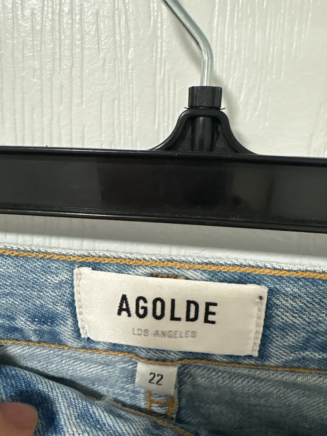 AGOLDE Criss-Cross Denim Jeans - photo 3