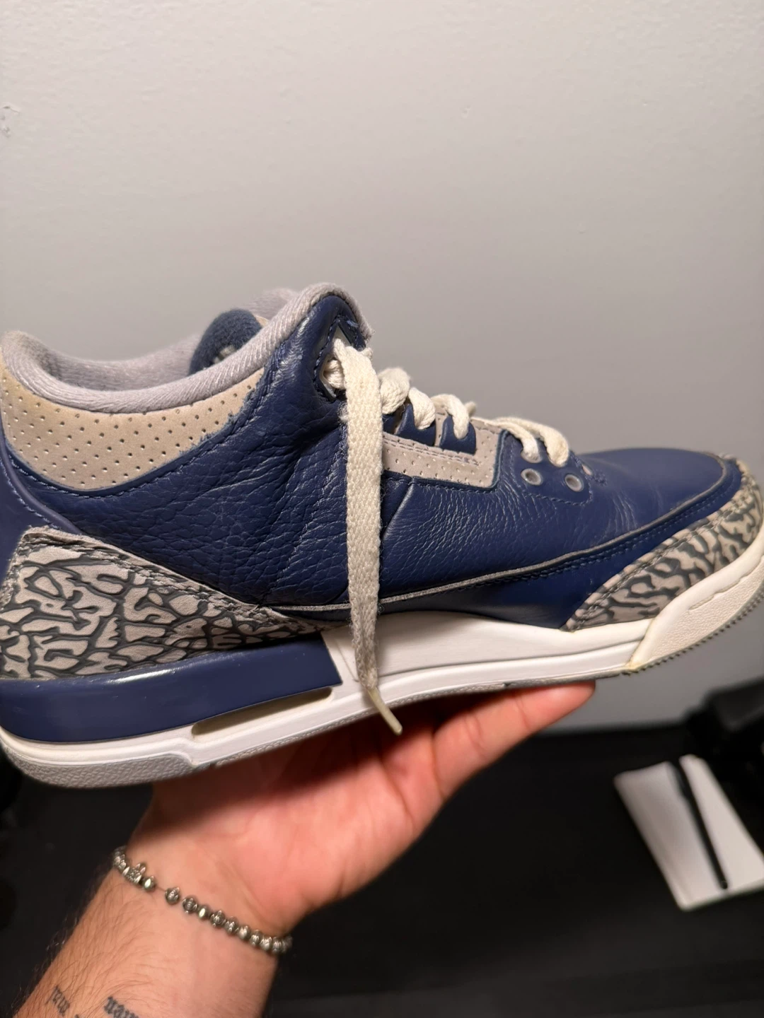 Air Jordan 3 Georgetown Navy - photo 5