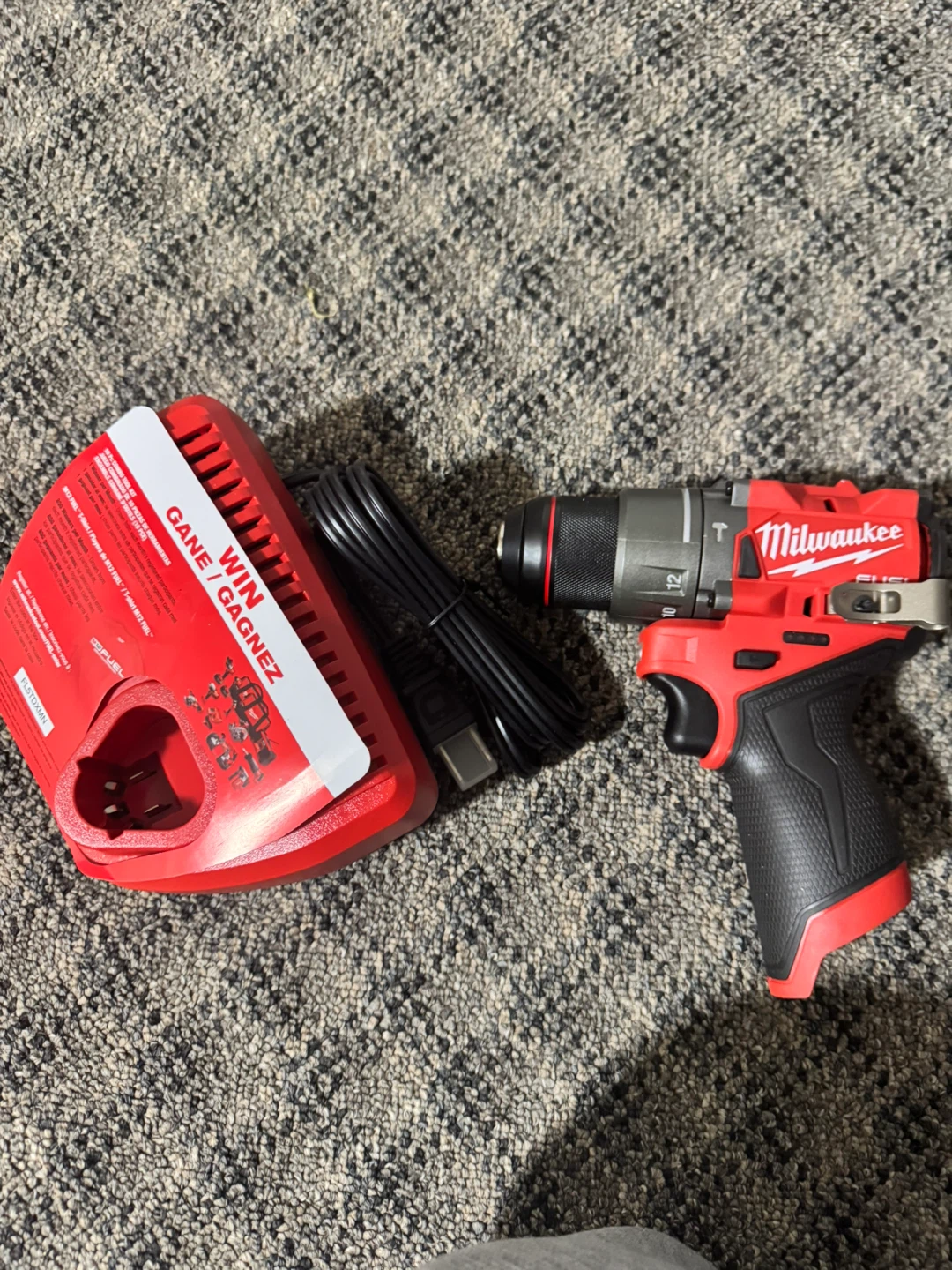 Milwaukee M12 FUEL Drill and Charger