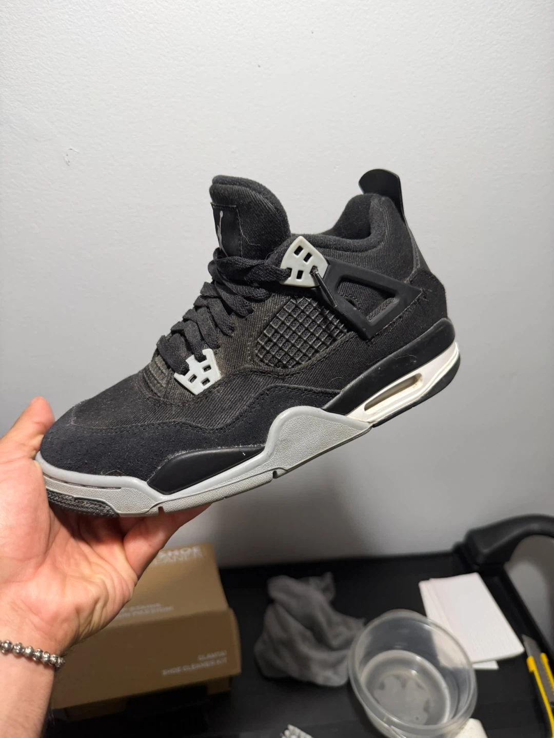 Jordan 4 Retro Black Canvas