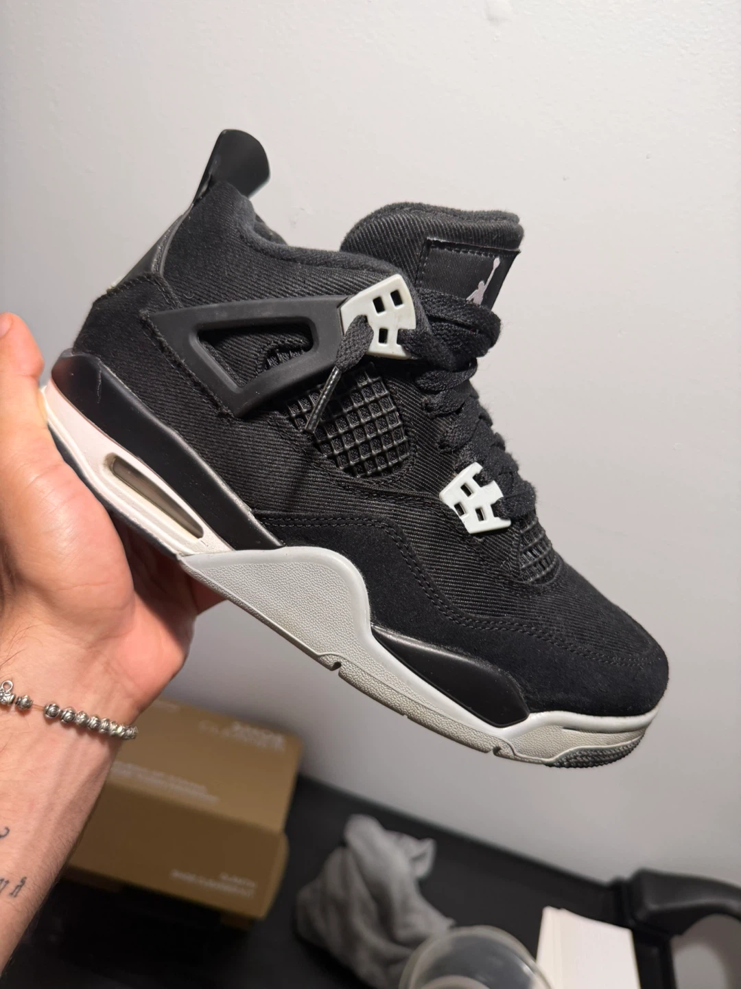 Jordan 4 Retro Black Canvas - photo 2