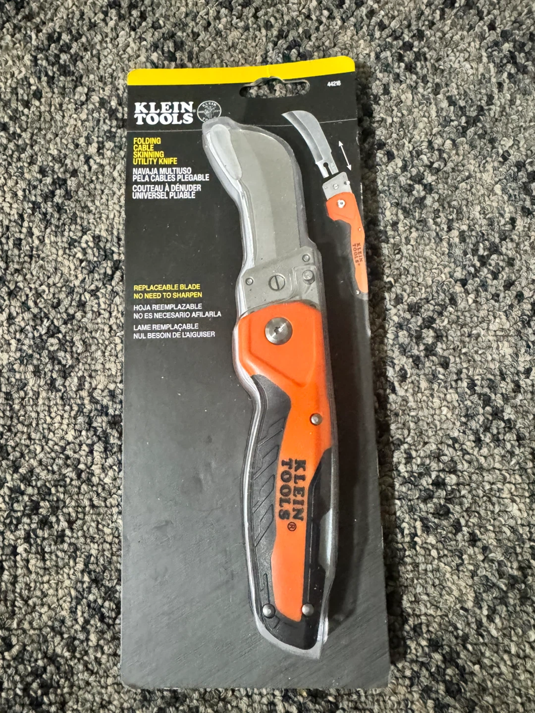 Klein Tools Folding Cable Skinning Utility Knife