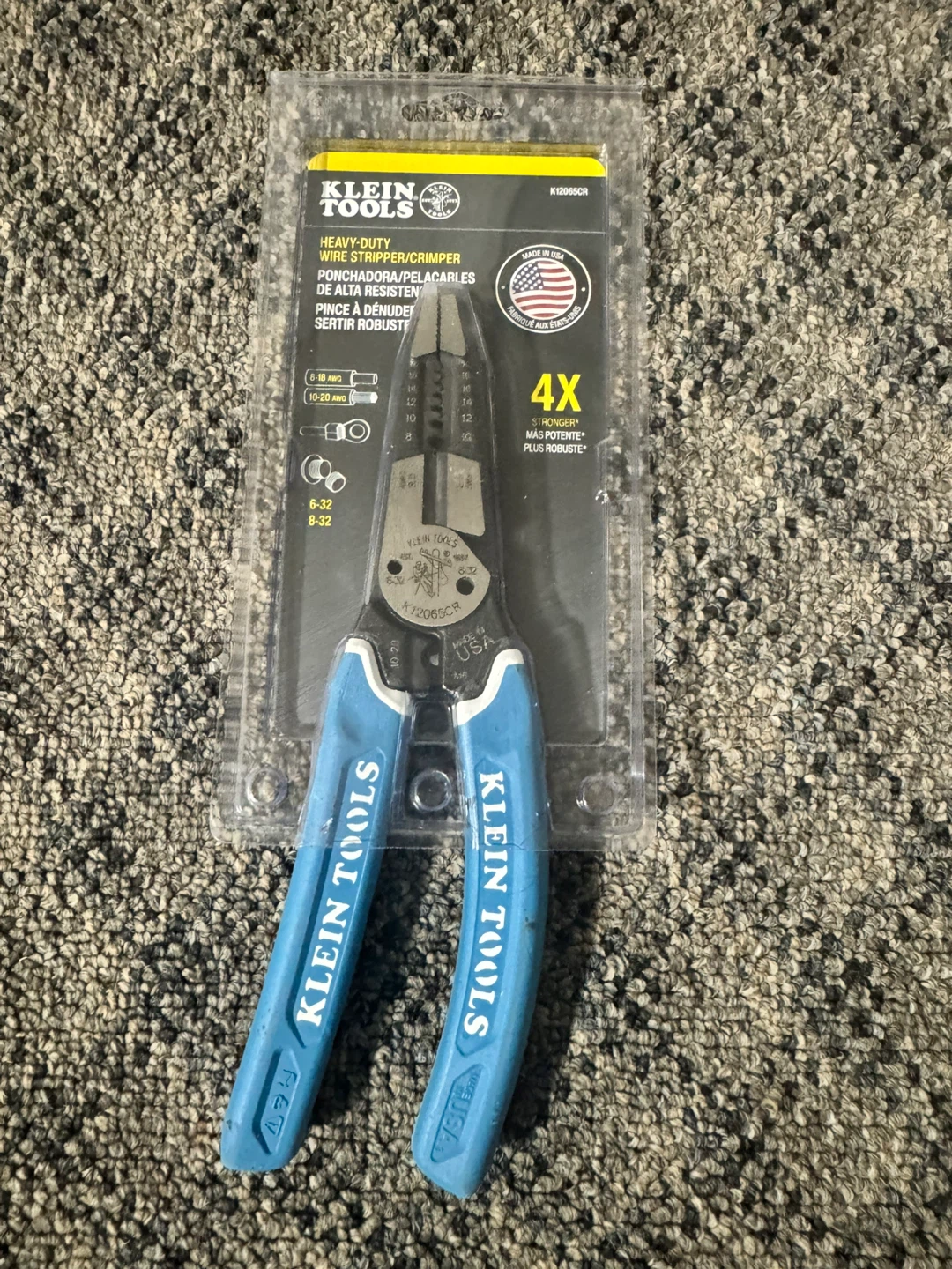 Klein Tools Heavy-Duty Wire Stripper/Crimper K12065CR