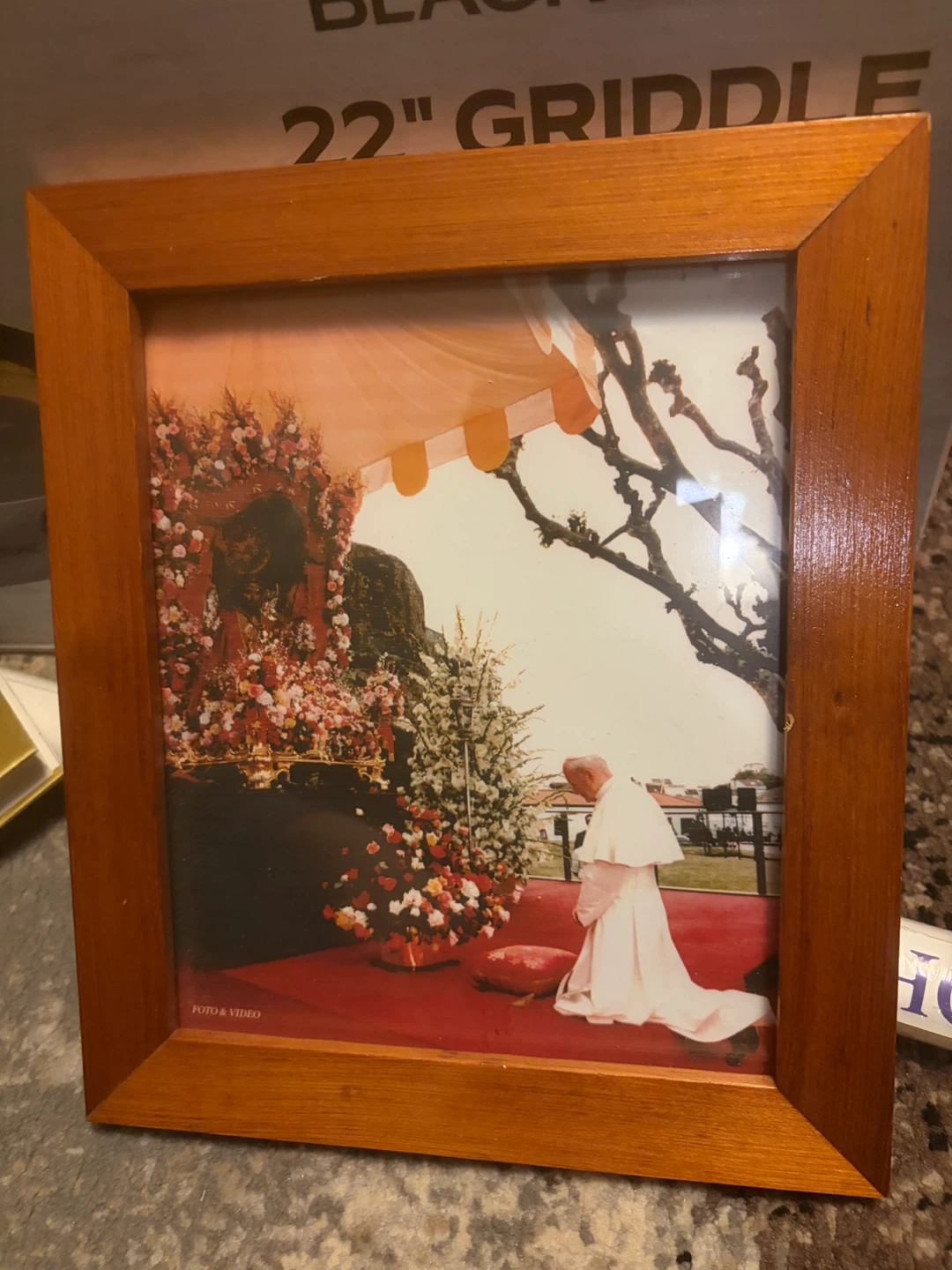 Pope John Paul II framed photograph