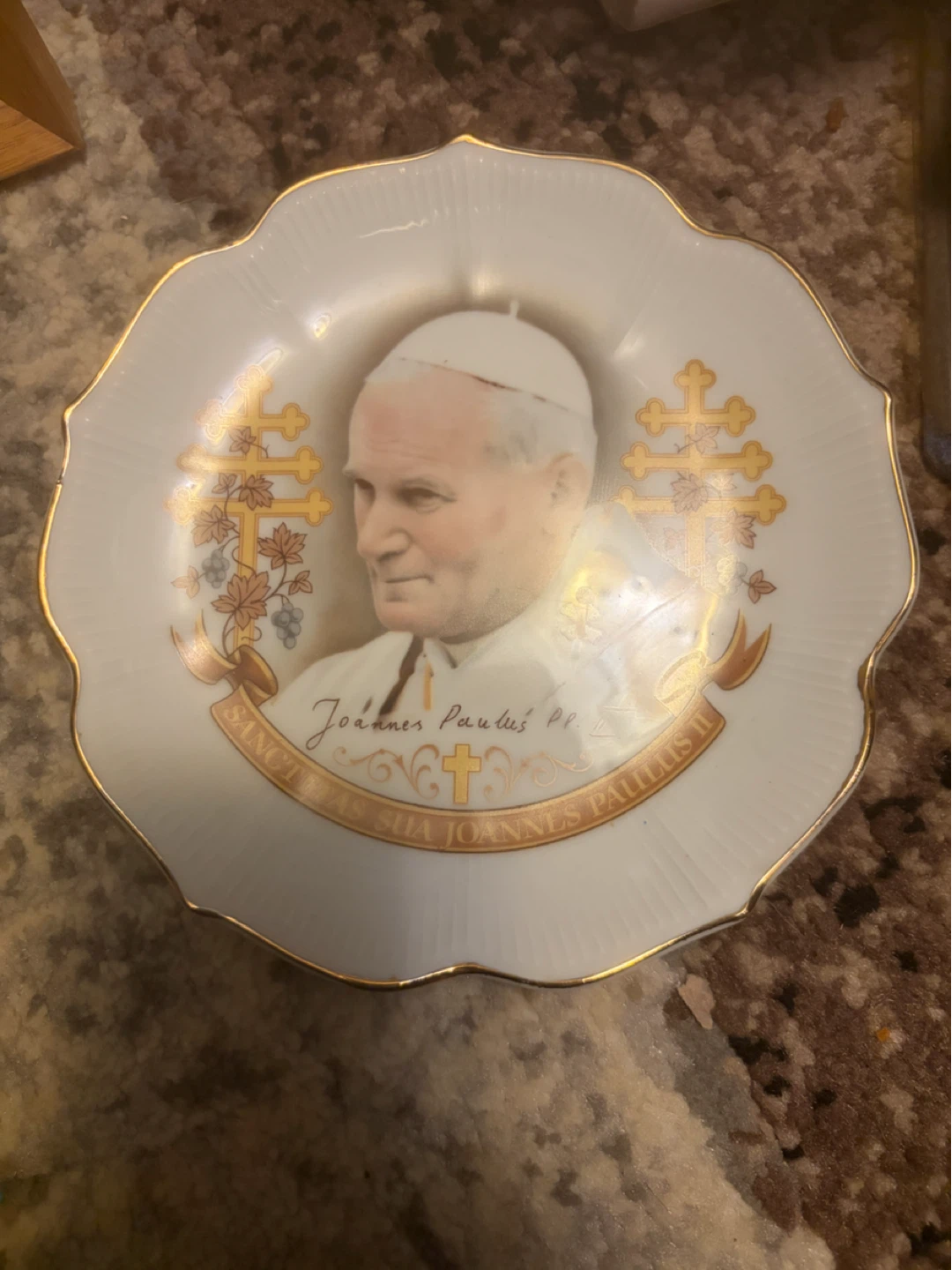 Pope John Paul II Commemorative Plate