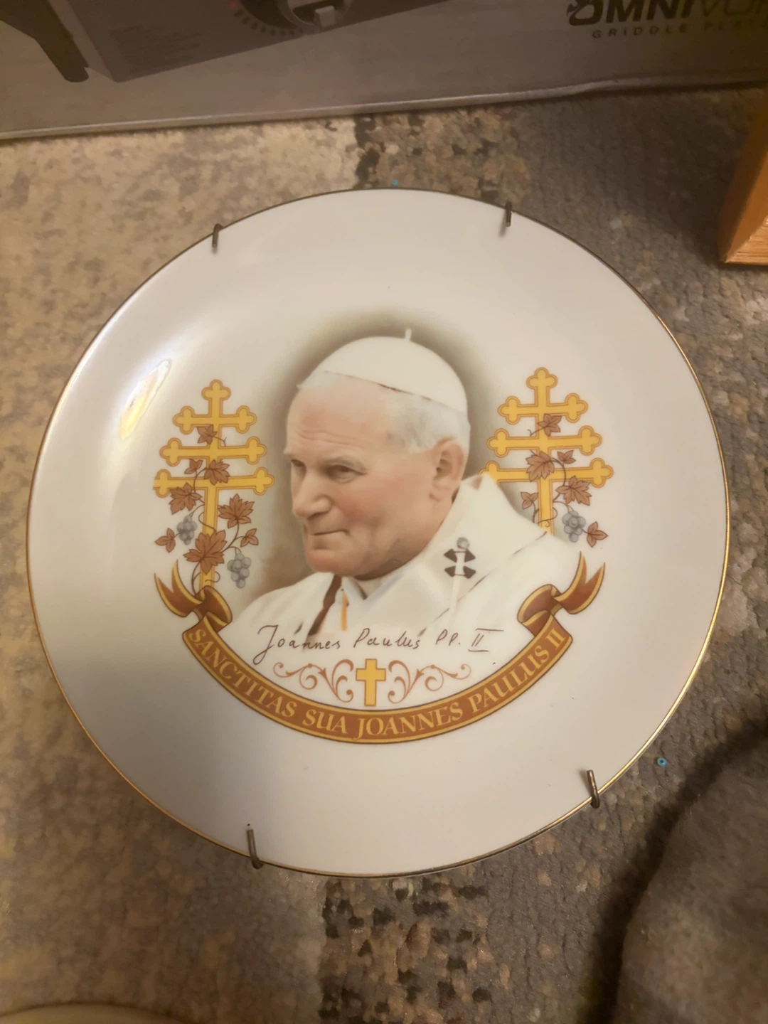 Pope John Paul II Commemorative Plate
