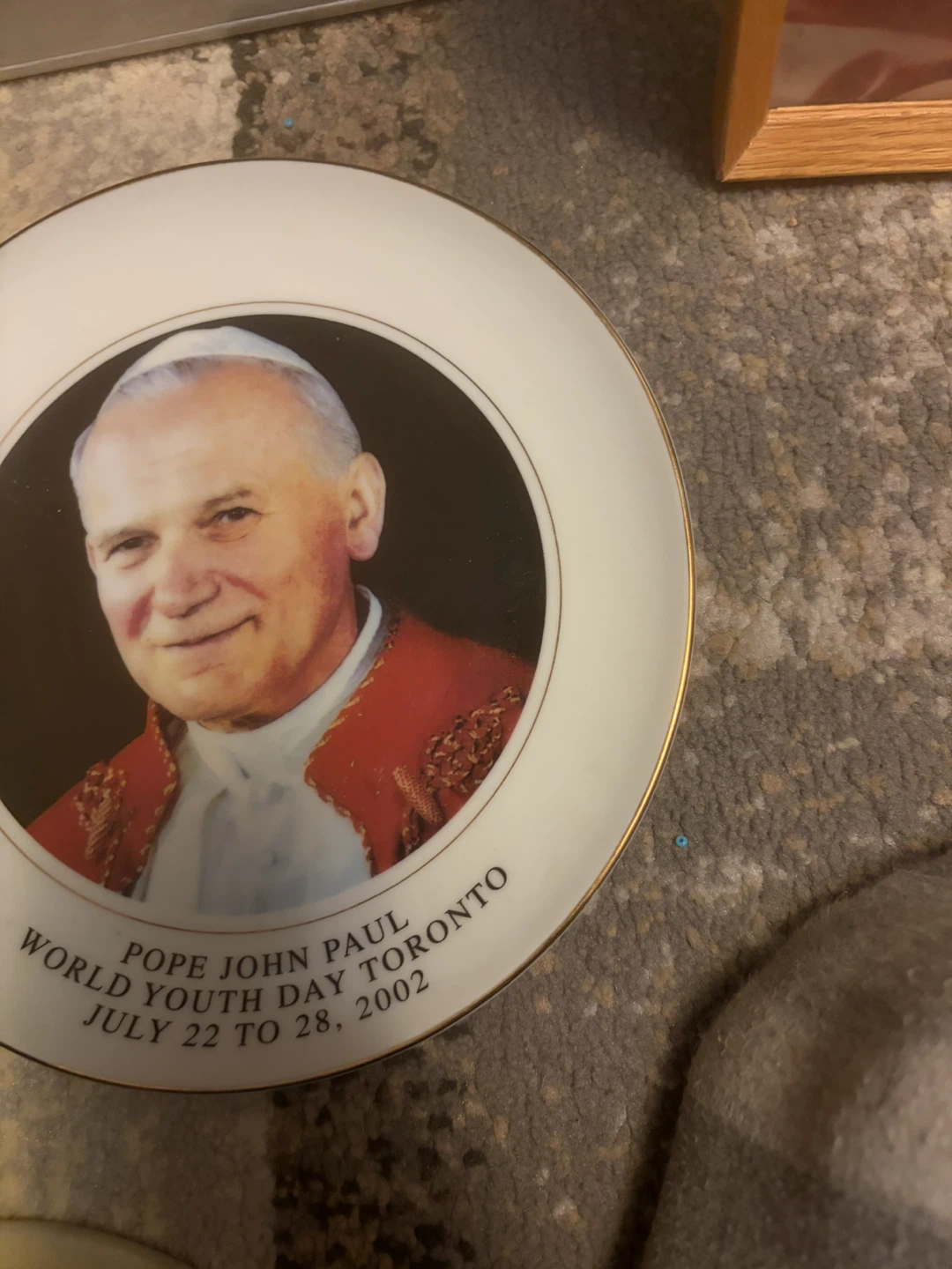 Pope John Paul II World Youth Day 2002 Commemorative Plate