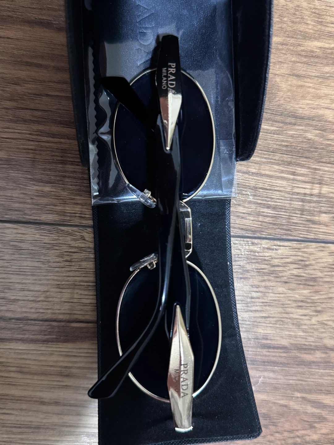 Prada Original Collection Round Metal Sunglasses for women