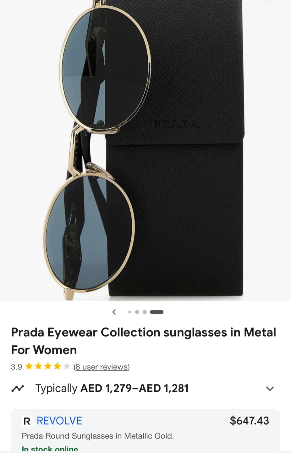 Prada Original Collection Round Metal Sunglasses for women - photo 2