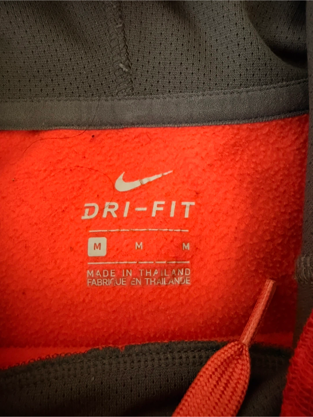 Nike Dri-Fit Hoodie - Red - Size M - photo 4