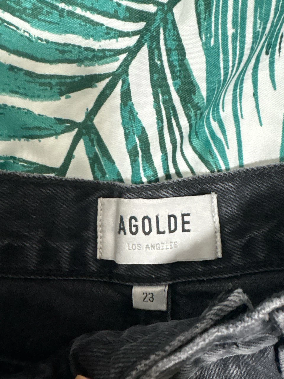 AGOLDE Black Denim Shorts - photo 2