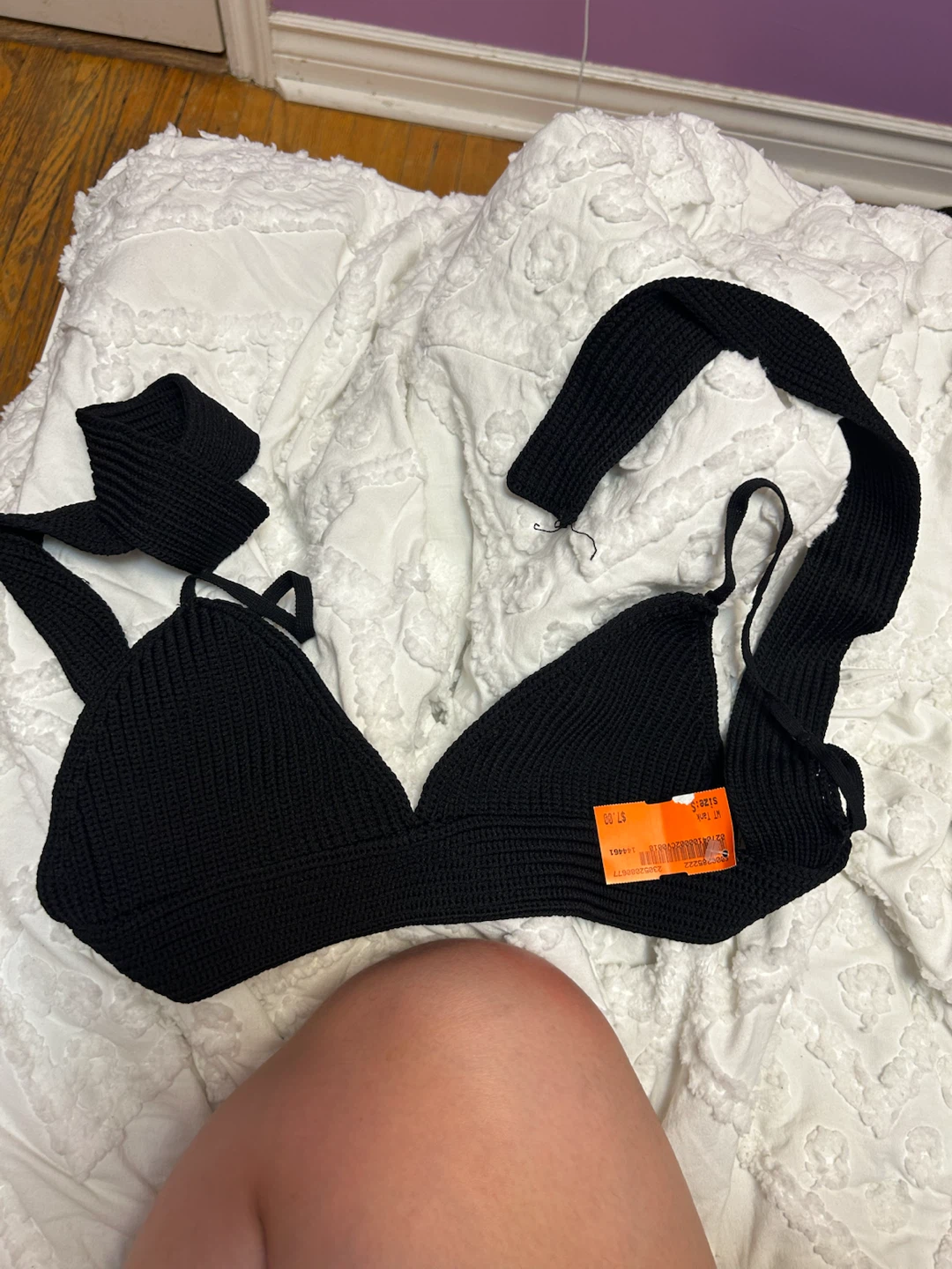 Black Knit Crop Tank Top #freecycle