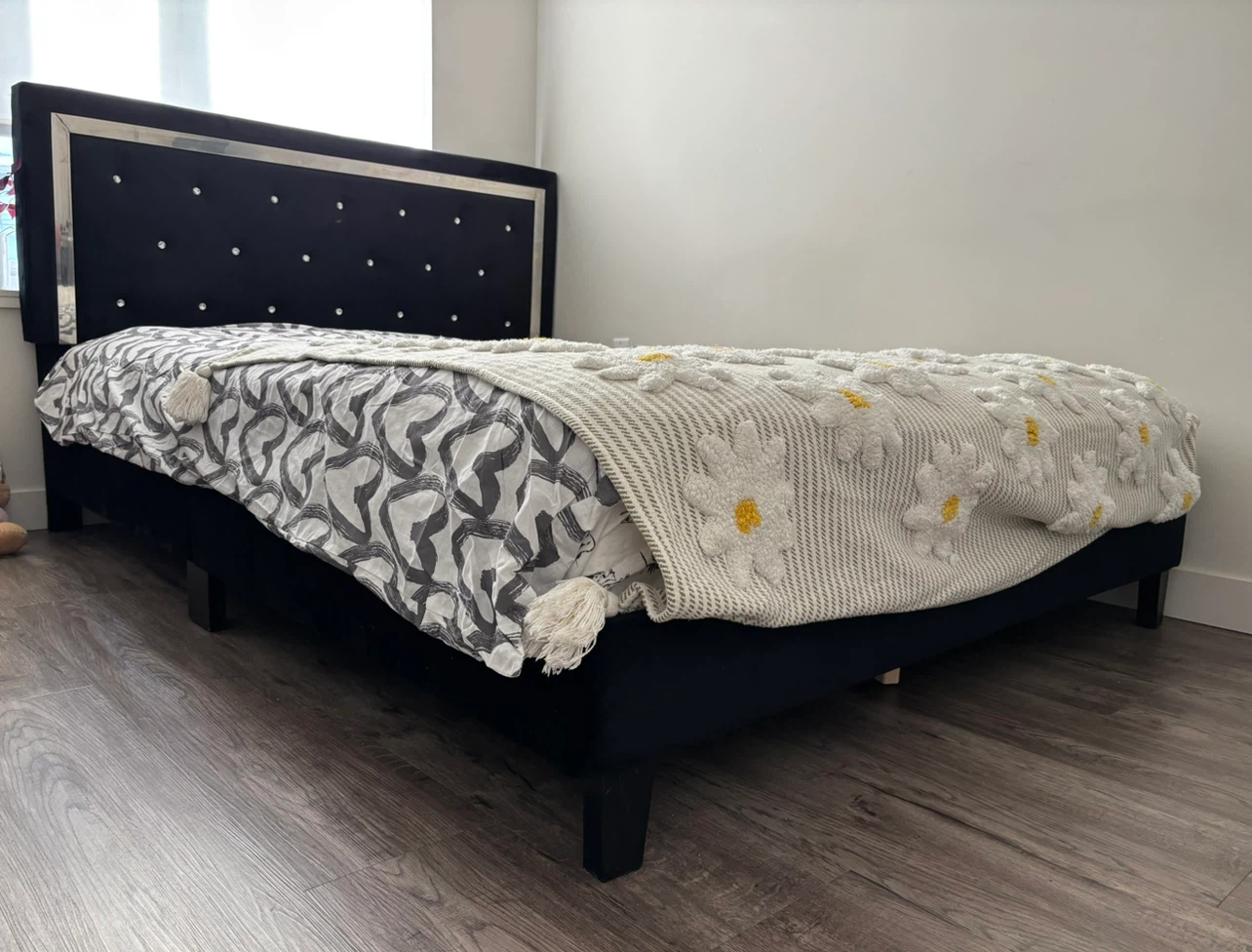 Queen Bed Frame + Mattress