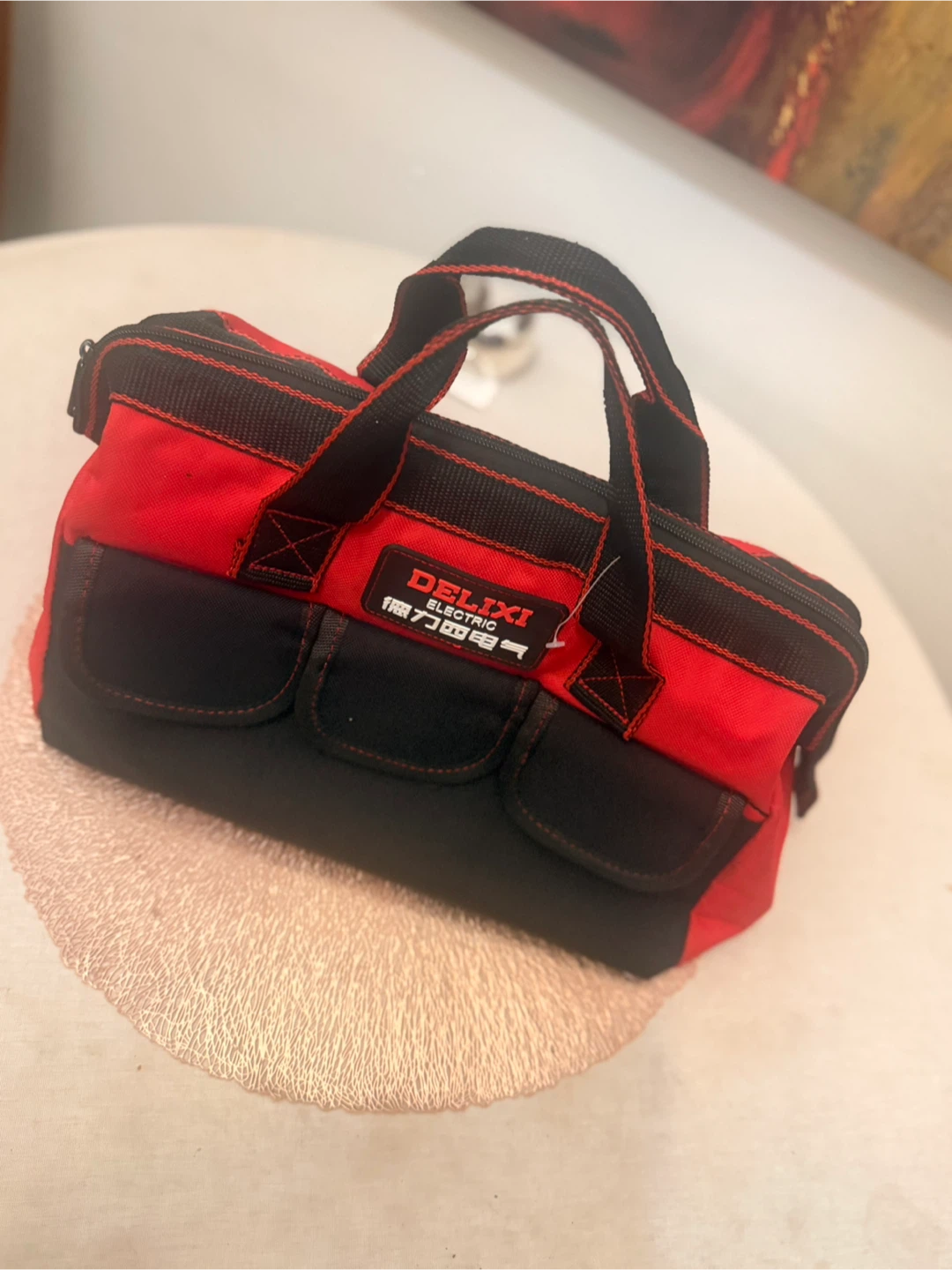 Delixi Electric Tool Bag Red and Black