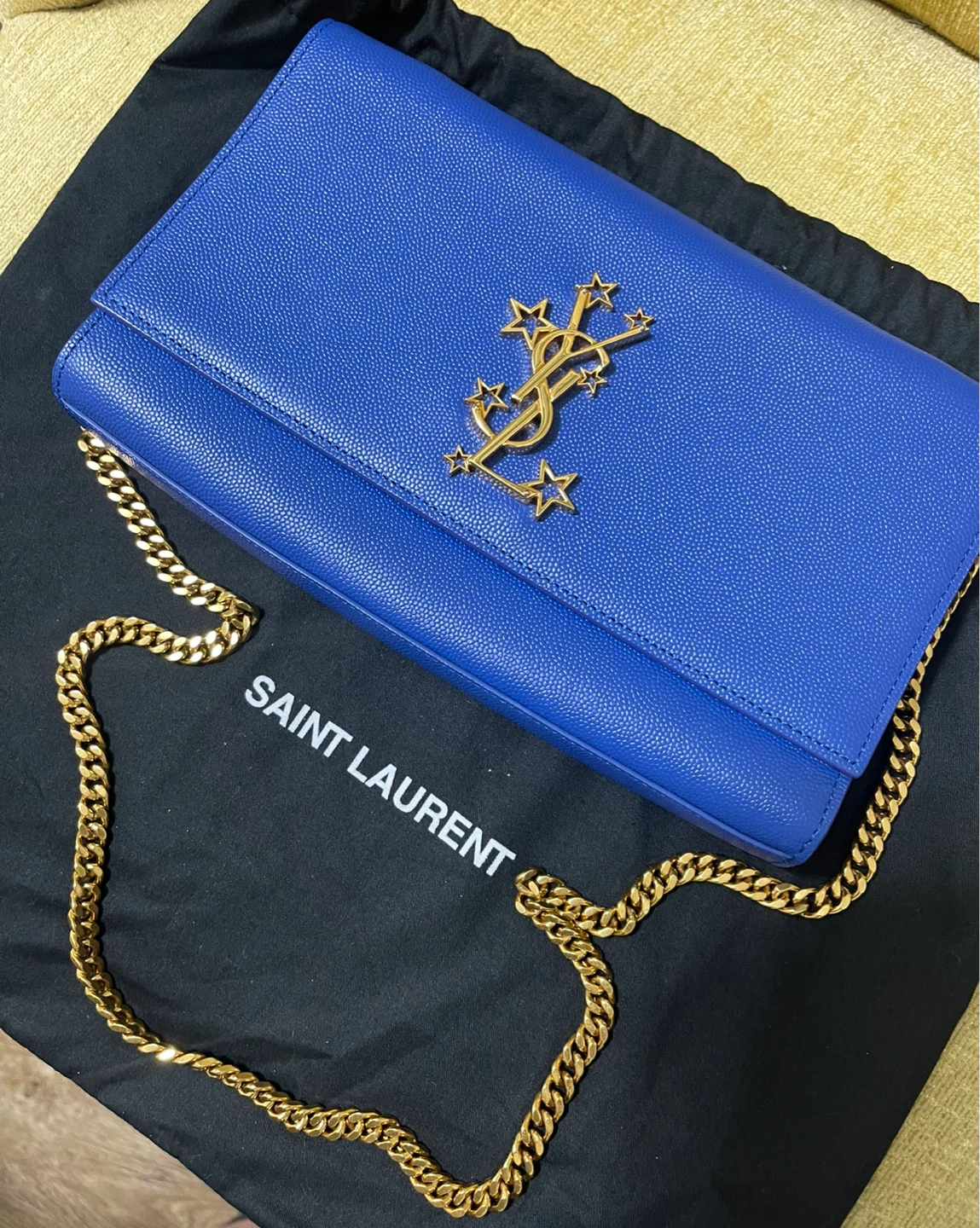 Saint Laurent Blue Chain Bag