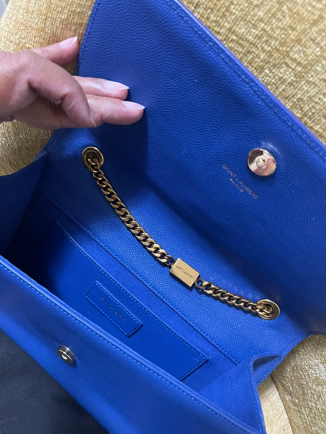 Saint Laurent Blue Chain Bag - photo 3