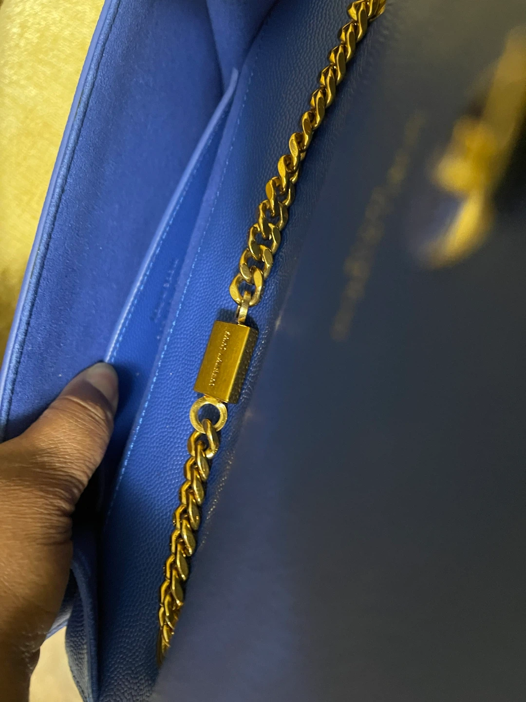Saint Laurent Blue Chain Bag - photo 4