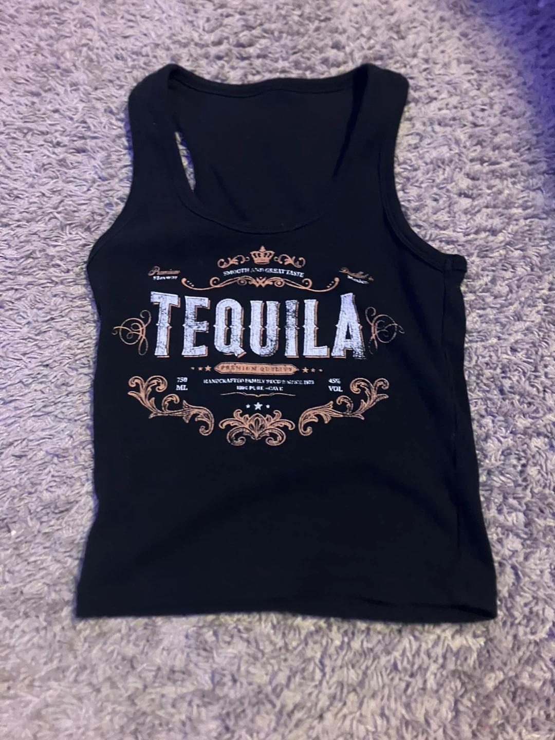 Black Tequila Graphic Tank Top