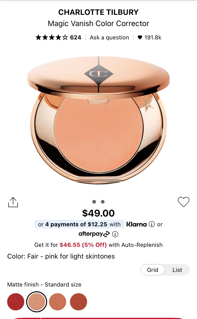 Charlotte Tilbury Magic Vanish Color Corrector - 1 Fair - photo 5