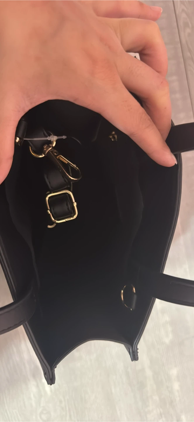 New Black Handbag with Removable Crossbody Strap - photo 3
